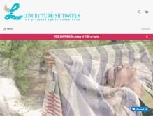 Tablet Screenshot of luxuryturkishtowels.com